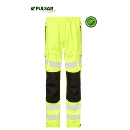 PULSAR LIFE Mens Sustainable High Visibility Overtrouser Reg Leg Yellow