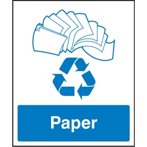 Self Adhesive Paper Recycling Sign