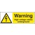 Warning High Voltage Cables Underground  - Rigid Plastic Sign