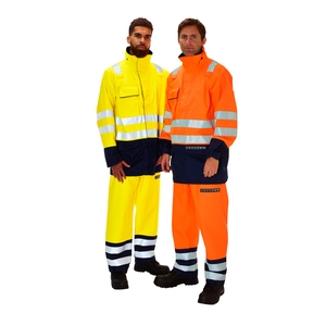 Sioen Kaldvik High-Visibility Flame Retardant Anti-Static Electric Arc Rain Jacket Orange