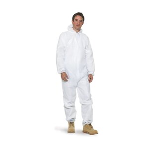 KeepCLEAN Disposable Hooded Coveralls White