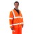 BlazeTEK EN 471 Flame Retardant High Visibility Long Sleeve Waistcoat Orange