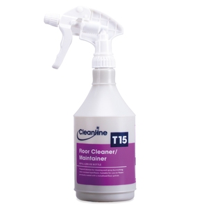 Cleanline T15 Floor Cleaner/Maintainer Trigger Bottle (Empty) 750ML