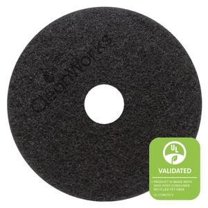 CleanWorks Stripping Floor Pad Black 15" (Pack 5)