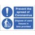Prevent the Spread of Coronavirus Dispose of Used Tissues in Bins Provided Adhesive Stickers Pack 5