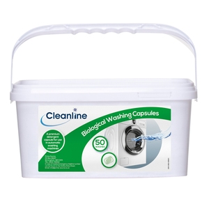 Cleanline Biological Washing Capsules Pack 50
