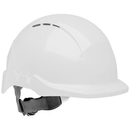 Centurion Concept Vented Full Peak Wheel Ratchet White Safety Helmet