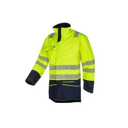 Sioen Talsi High Visibility Rain ARC Jacket Yellow/Navy