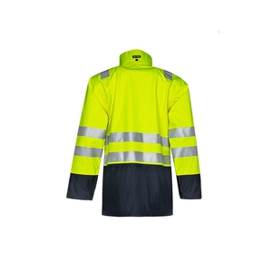 Sioen Kaldvik High Visibility Rain ARC Jacket Yellow/Navy