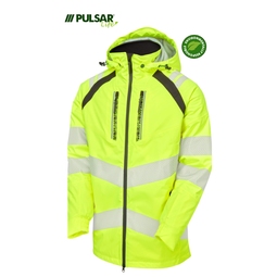 PULSAR LIFE Womens Sustainable High Visibility Insulated Parka Yellow