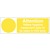 Attention Yellow Hygiene Equipment Only Colour Coded  - Self Adhesive Vinyl Sign