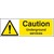 Caution Underground Services  - Self Adhesive Vinyl Sign