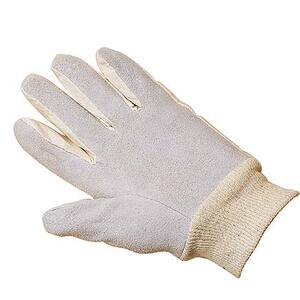 KeepCLEAN Cotton Back-Leather Palm Glove