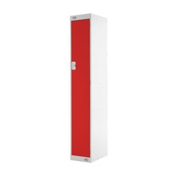Locker 1 Door Grey, Red Door 1800 x 300 x 300mm