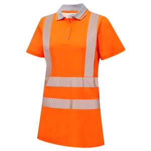 PULSAR LIFE Womens Sustainable Short Sleeved Polo Shirt Orange