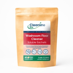 Cleanline Eco Washroom Floor Cleaner Bucket Soluble Sachets (Pack 80)