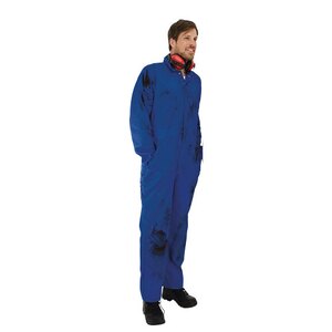 Endurance Polycotton Zip Front Coverall Navy Regular