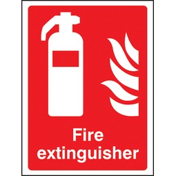 Fire Extinguisher Keep Clear  - Self Adhesive Vinyl Sign