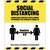 Social Distancing - Rigid Plastic Sign