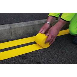 Flexiline Preformed Thermoplastic Road Lines Yellow 100MMx5M