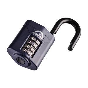 Padlock Squire Combination 50Mm Re-Codeable Black