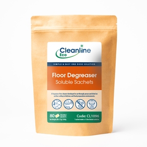Cleanline Eco Floor Degreaser Pack of 80 Bucket Soluble Sachets