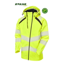 PULSAR LIFE Womens Sustainable High Visibility Shell Jacket Yellow