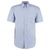 Kustom Kit Premium Mens Short Sleeved Oxford Shirt Light Blue
