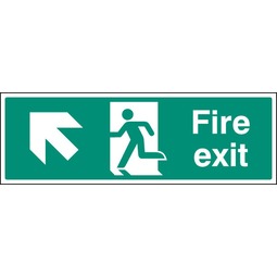 Fire Exit Forward Left  - Rigid Plastic Sign