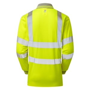 PULSAR PROTECT Long Sleeved High Visibility Polo Shirt Yellow