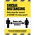 Social Distancing - Help Stop the Spread Keep a Safe Distance - Rigid Plastic Sign 300 x 400MM
