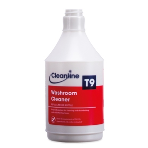 Cleanline T9 Washroom Cleaner Trigger Bottle (Empty) 750ML