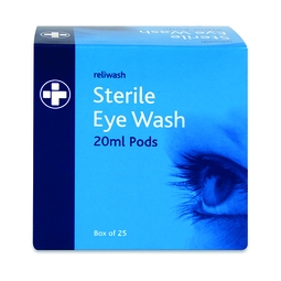 Reliwash Sterile Saline Pods 20ML Box 25