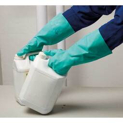 KeepSAFE Long Chemical Resistant Nitrile Gauntlet