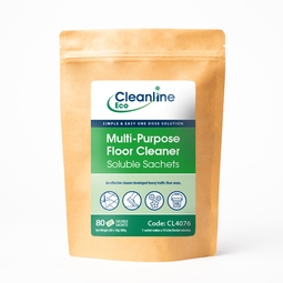 Cleanline Eco Multi-Purpose Floor Cleaner Pack of 80 Large Bucket Soluble Sachets