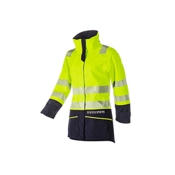 Sioen Vaski Womens FR AS ARC Waterproof Jacket Yellow/Navy