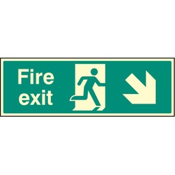 Fire Exit Back Right Photo  - Rigid Sign