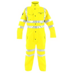 KeepSAFE High-Visibility Rail Polycotton Coverall with Volker VFK PALS Logos Orange